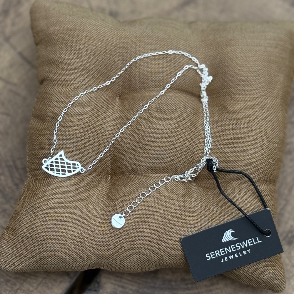 Sterling Silver necklace surf inspired charm